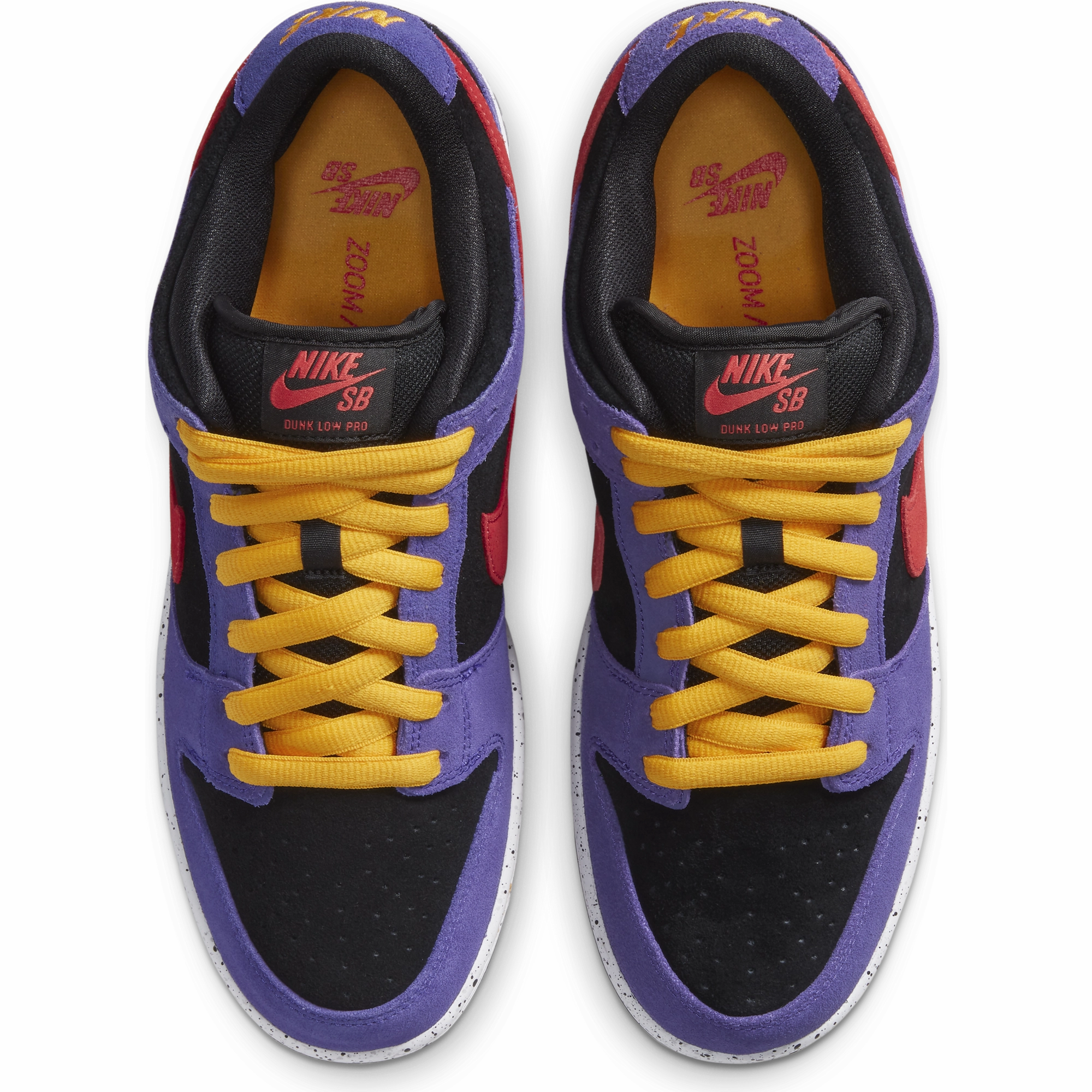 Nike SB - Dunk Low Pro Shoes - Black / Sunburst - Varsity Purple Nike Shoes Sizes