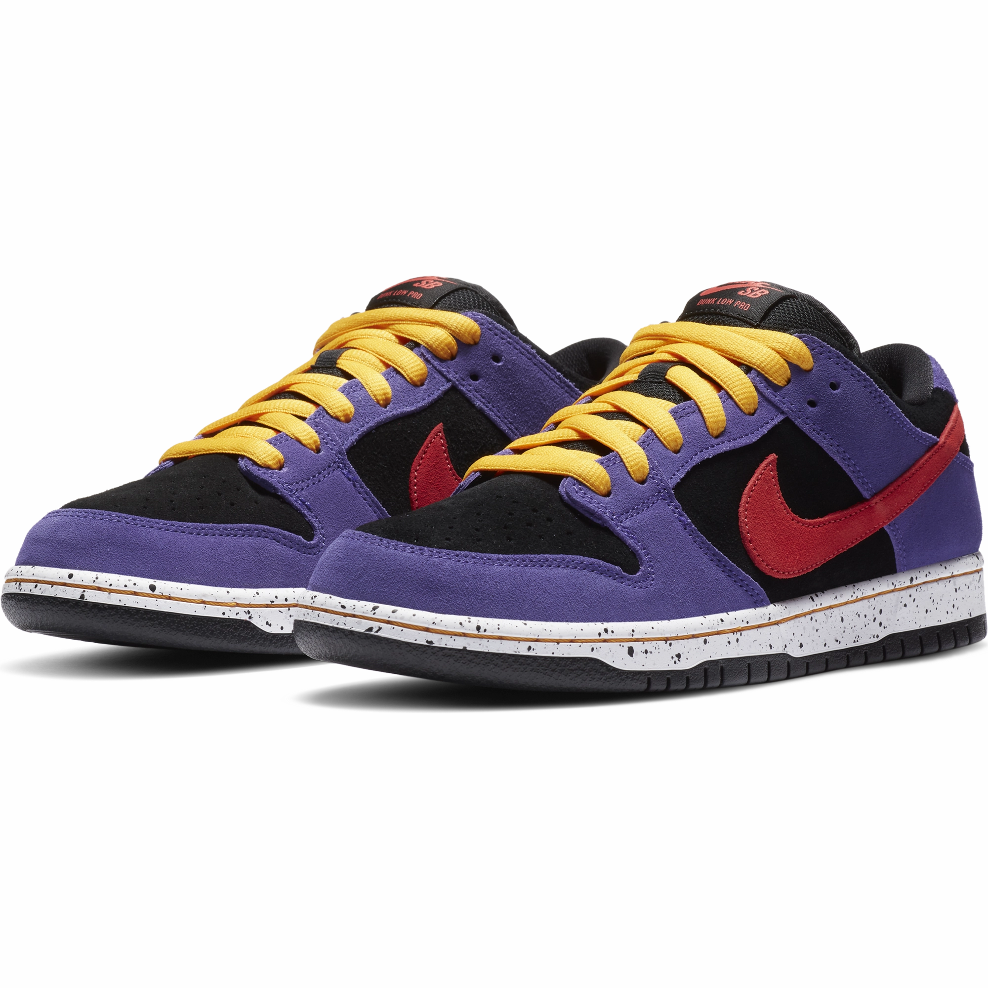 Nike Bowerman Series Running Shoes Nike SB - Dunk Low Pro Shoes - Black / Sunburst - Varsity Purple