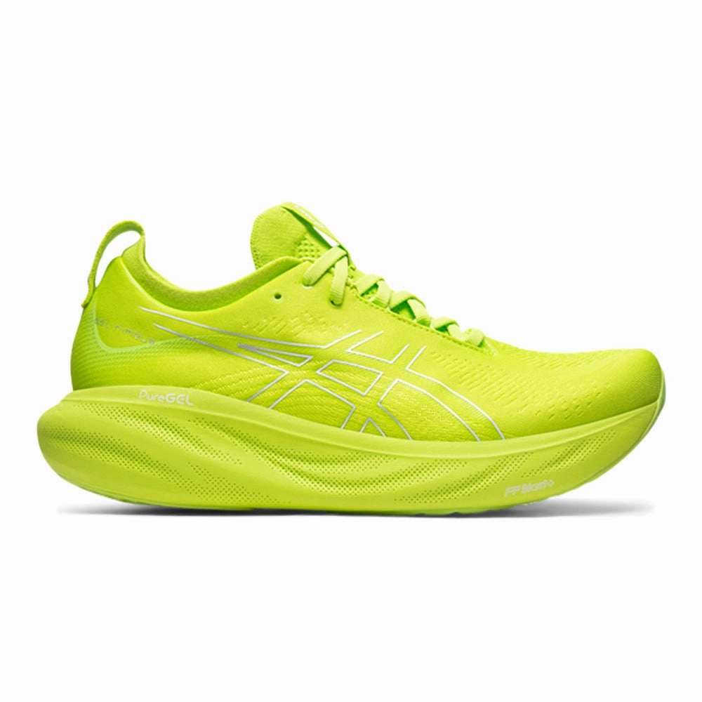 Men's Asics Gel-Nimbus 25, Lime Zest/White, 13 D Medium Asics Gel-kayano 14 Running Shoes
