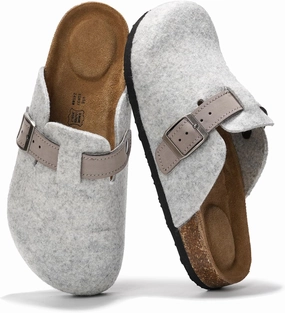 Project Cloud Genuine Leather Footbed Clogs for Women - Memory Foam Arch Support Slippers for Women - Trendy Slip-ons Women's Mules & Clogs Sandals (Benton) Low Top Slip On Sneakers