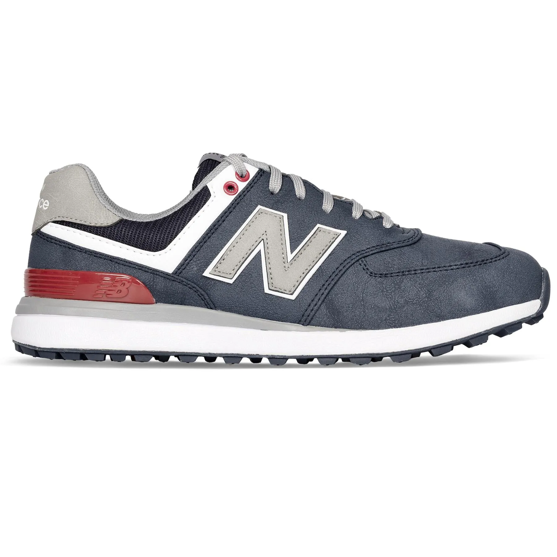 574 Greens V2 Spikeless Golf Shoes Navy For Golf Waterproof Golf