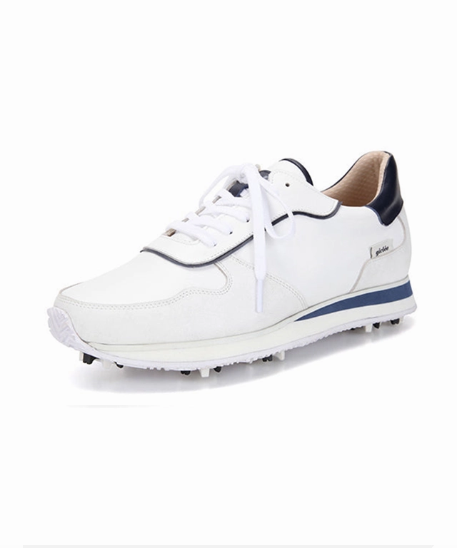 Golf Shoe Bag Golf Giclee Unisex Courtyard Premium Leather Golf Shoes - Navy