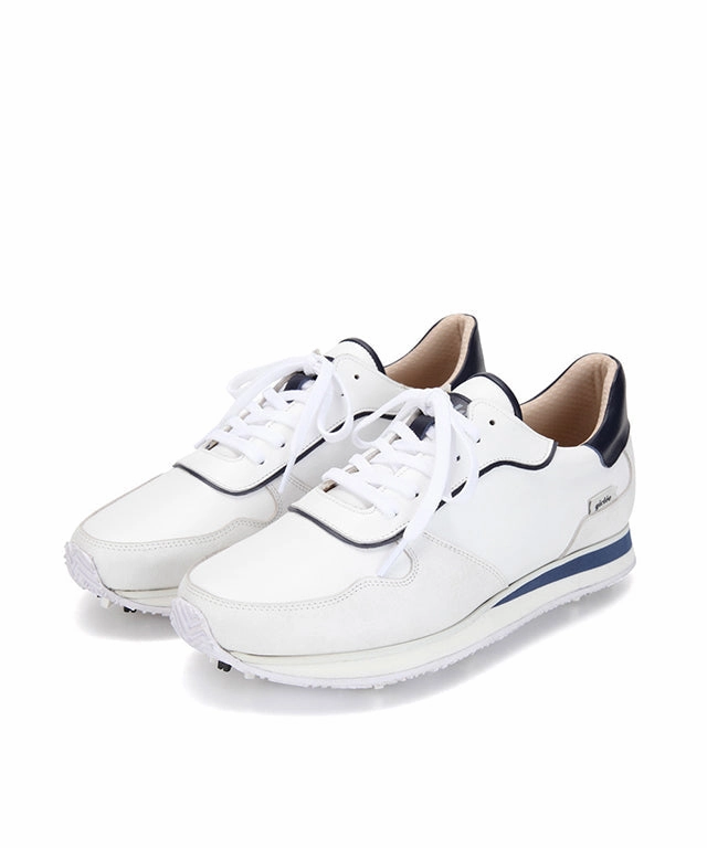 Giclee Unisex Courtyard Premium Leather Golf Shoes - Navy