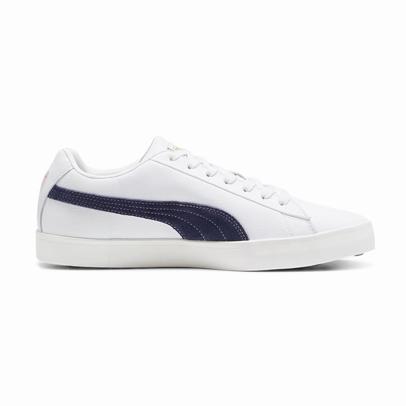 PUMA Arnold Palmer Men's Spikeless Shoes (White/Navy) Puma Court Rider 2k Basketball Shoes