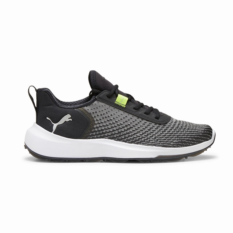 PUMA Fusion Men's Spikeless Shoes (Black/Lime) Puma Shoes Sports