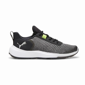 Puma Unisex Shoes PUMA Fusion Men's Spikeless Shoes (Black/Lime)