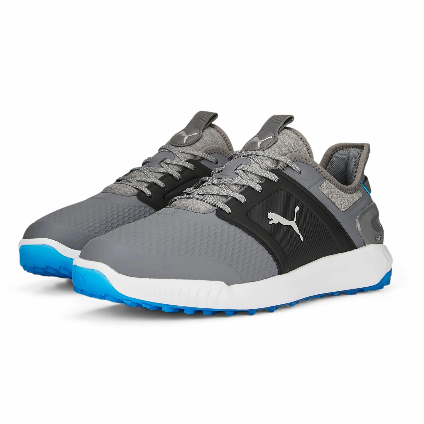 Usain Bolt New Puma Shoes Puma IGNITE Elevate Spikeless Wide Men's Golf Shoes - Quiet Shade/ Puma Black