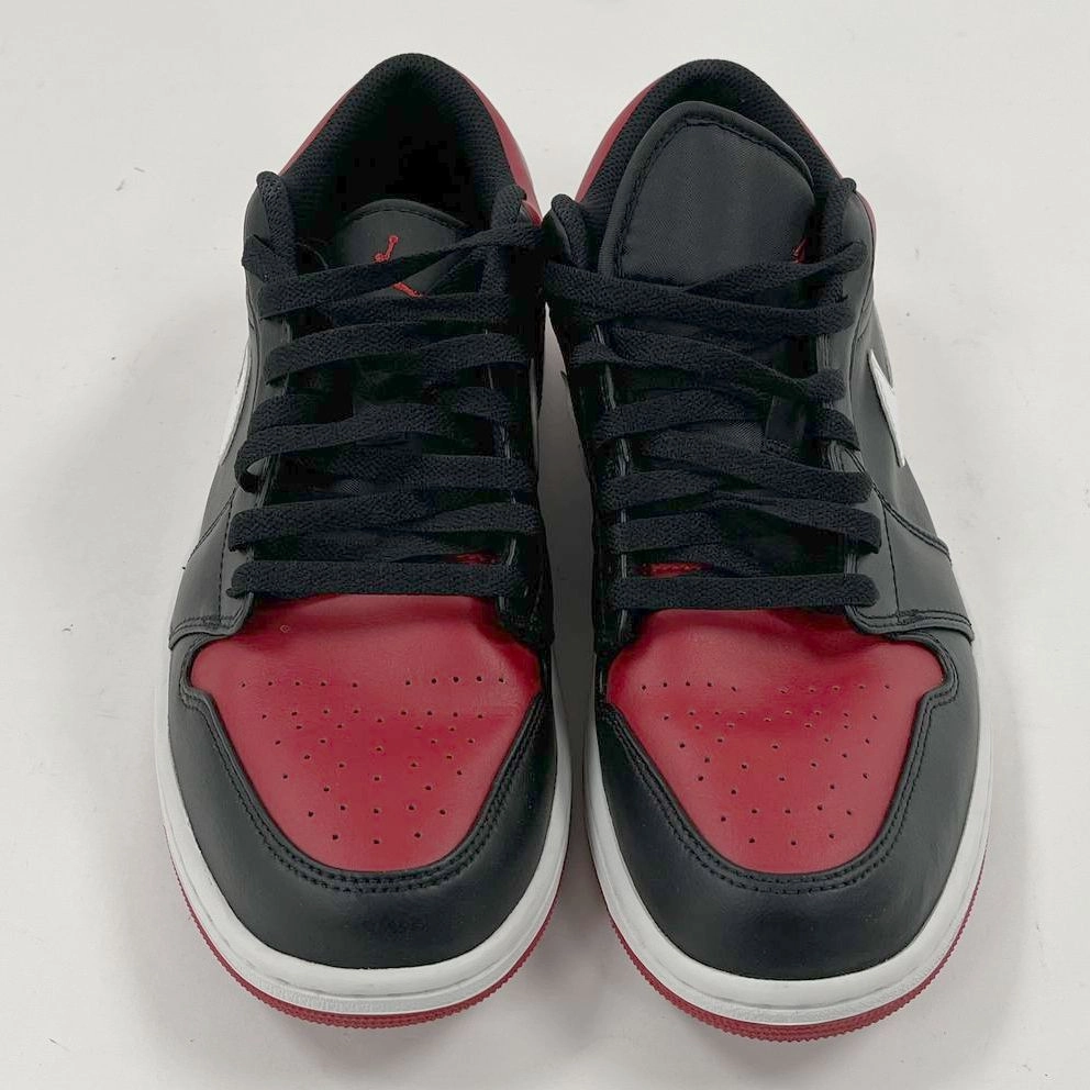 Nike Flat Tennis Shoes Nike Air Jordan 1 Low Sneakers Men's Size 10.5 Red/Black/White