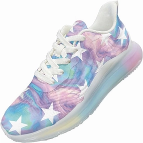 Women's Road Running Shoes Lightweight Breathable Athletic Sneakers Gym Cross Trainer Walking Shoes Star Marble Pattern Volleyball Shoes Rebel
