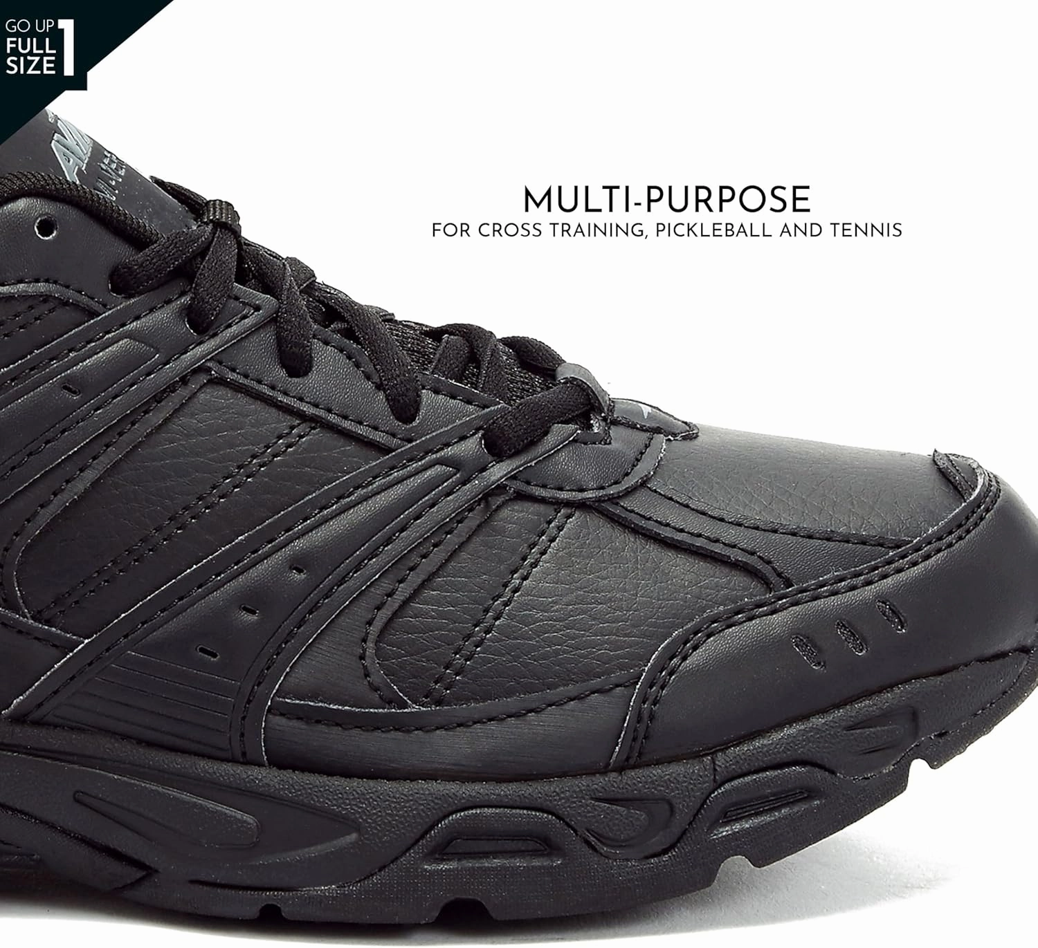 Type Of Shoes For Volleyball Avia Verge Womens Sneakers - Tennis, Court, Cross Training, or Pickleball Shoes for Women, Classic Black or Walking White Sneakers with Arch Support, Wide Width or Medium