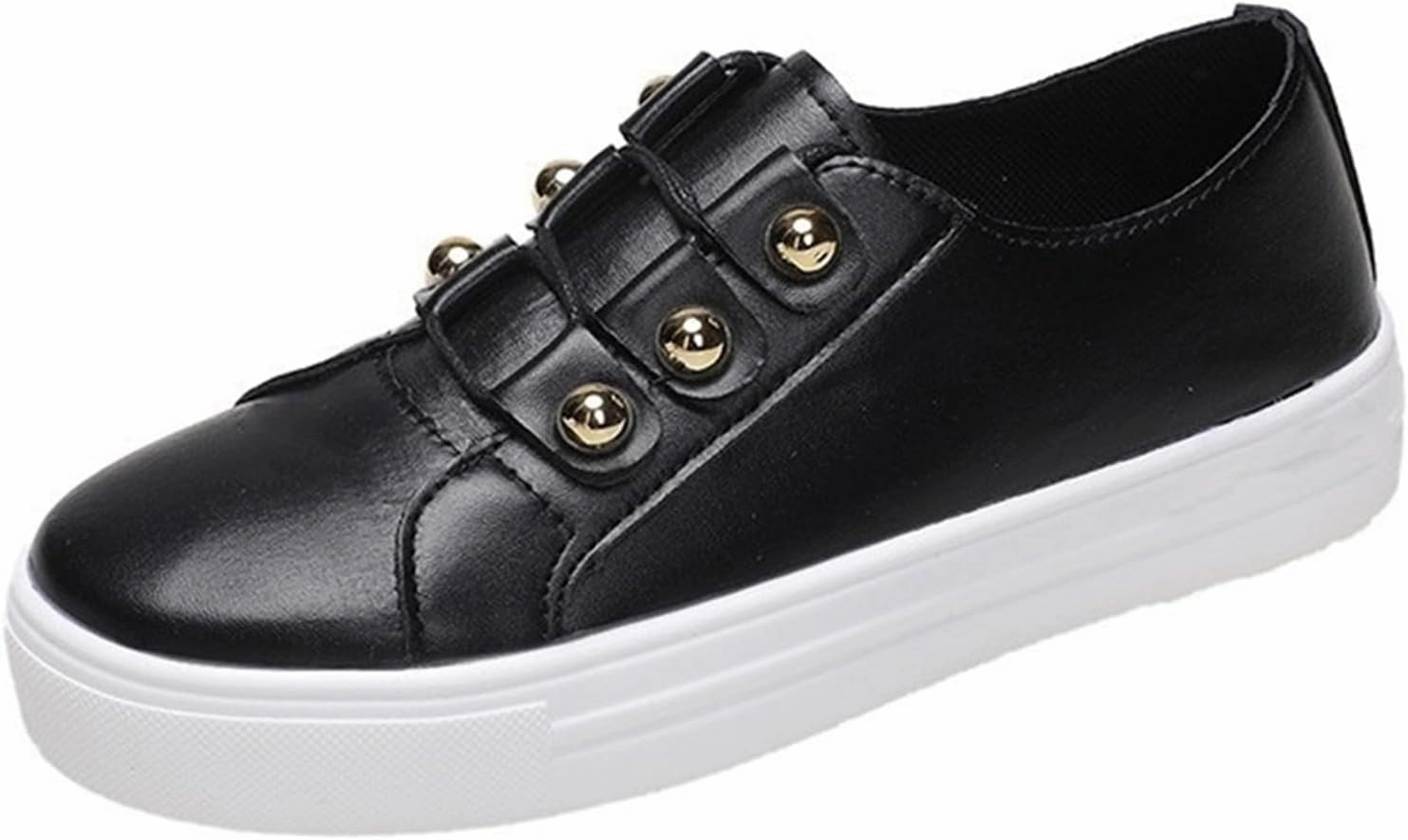 Lausiuoe Sneakers For Women Slip On Arch Support Walking Shoes Non Slip Fashion Casual Comfort Gym Sports Running Shoes Slip On Sneakers Slip-on Loafers Slip On