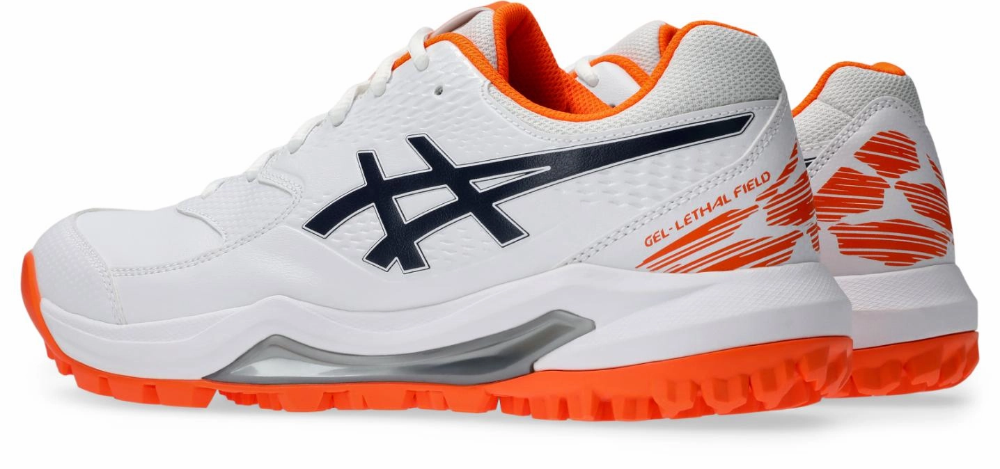 Asics Gel Lethal Field 2 Unisex Standard - White/Midnight Good Asics Running Shoes For Flat Feet