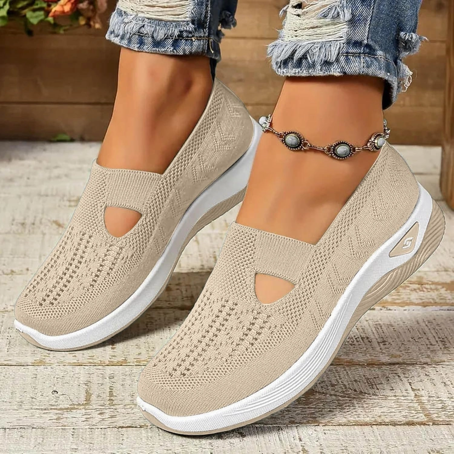 Tuxedo Slip On Shoes Orthopedic Shoes for Women Slip Ons 2025,Womens Wide Width Breathable Walking Comfortable Slip on Sneakers Non Slip Lightweight Sneaker