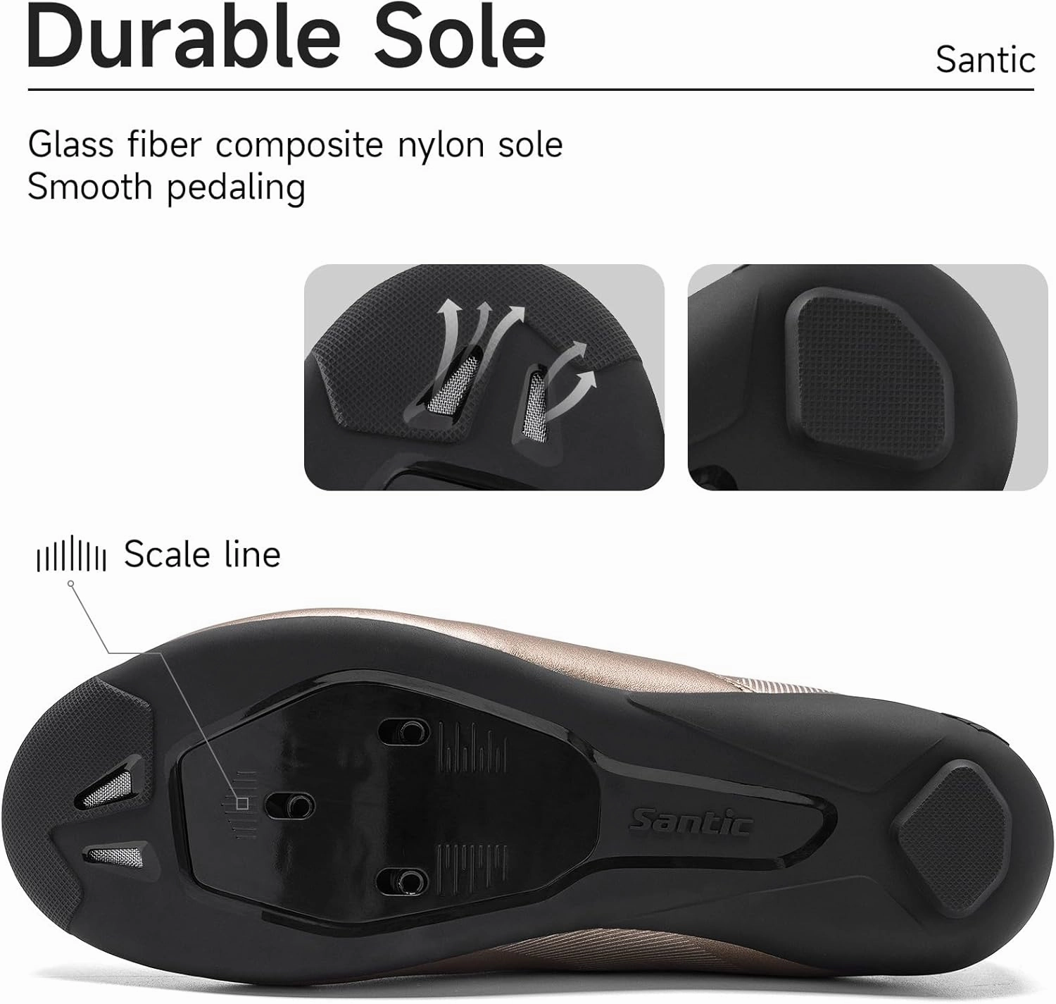 Santic Unisex Cycling Shoes Bike Shoes Indoor Classic Riding Shoes Suitable for Look Delta Size 15 Cycling Shoes