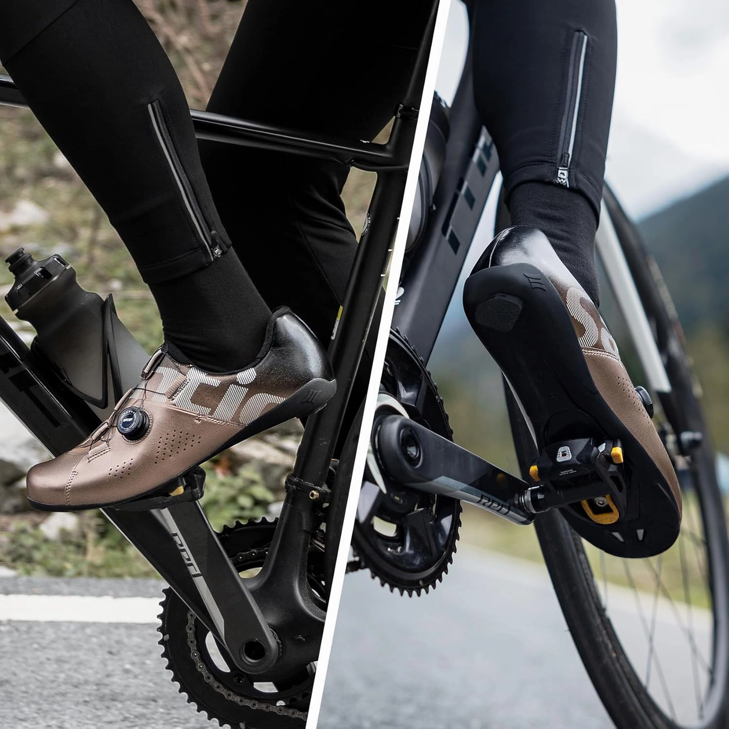 Santic Unisex Cycling Shoes Bike Shoes Indoor Classic Riding Shoes Suitable for Look Delta Cycling Shoes Non Clip In