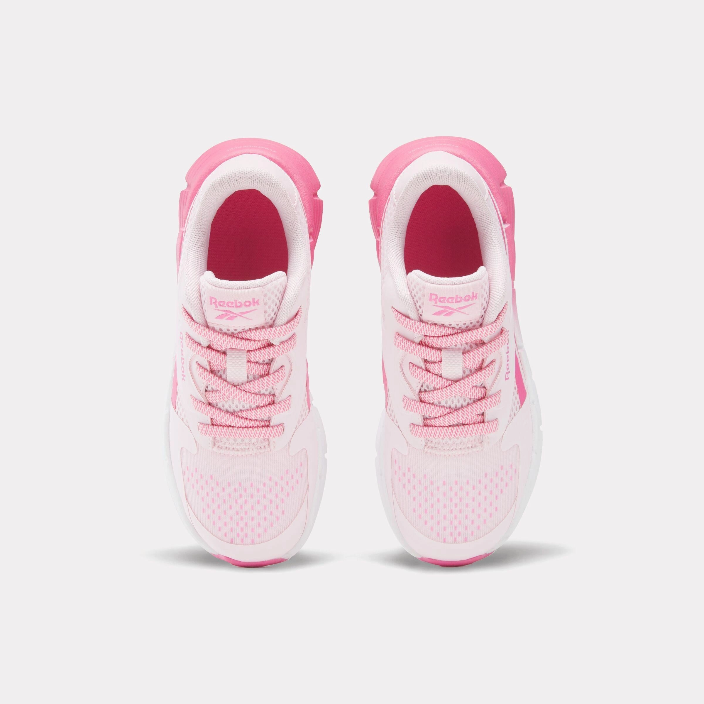 Running Shoes For Oversupination Reebok Footwear Kids Zig Dynamica 5 Elastic Lace Shoes - Pre-School FROSTEDBERRY/TRUEPINK/WHITE