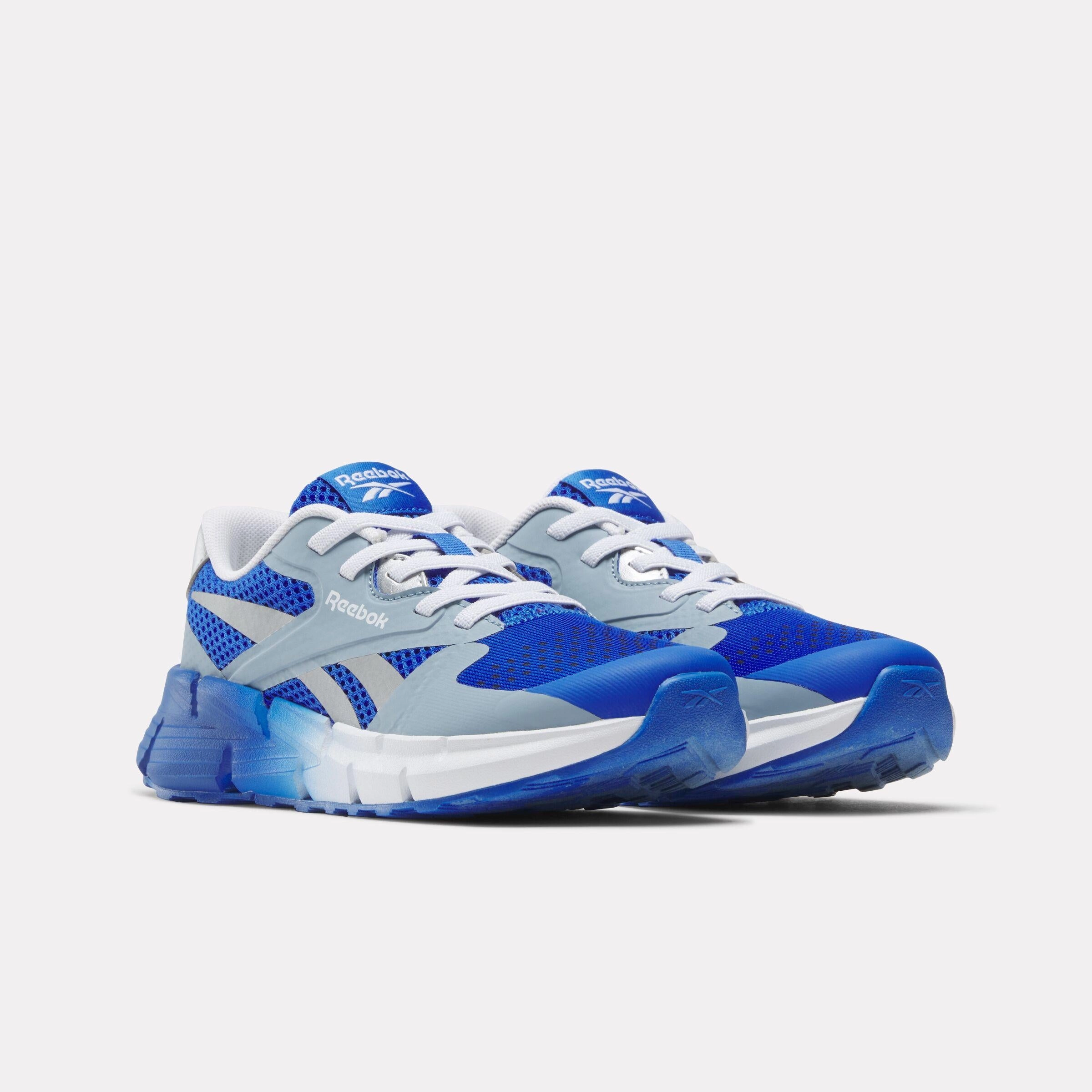 Cloudmonster Running Shoes Reebok Footwear Kids Zig Dynamica 5 Elastic Lace Shoes - Pre-School OPTIMUMBLUE/LEISUREBLUE/SILVER