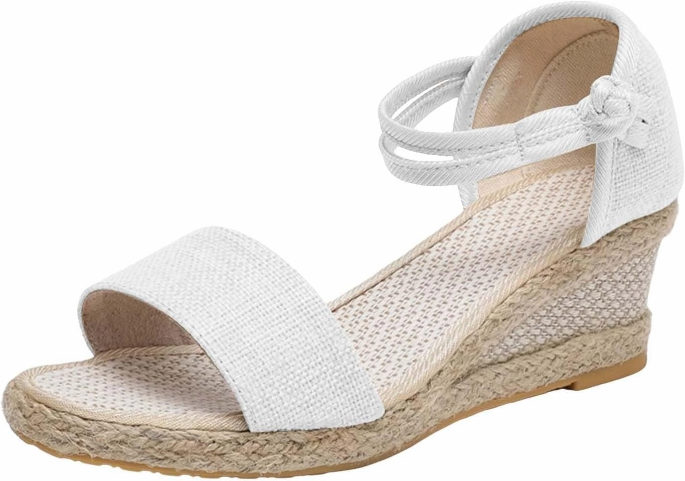 Flip Flops With Shells On Them Espadrilles Wedges For Women Open Toe Low Heel Beach Sandals Slip On Ankle Strap Dress Shoes Fashion Platform Boho Sandals