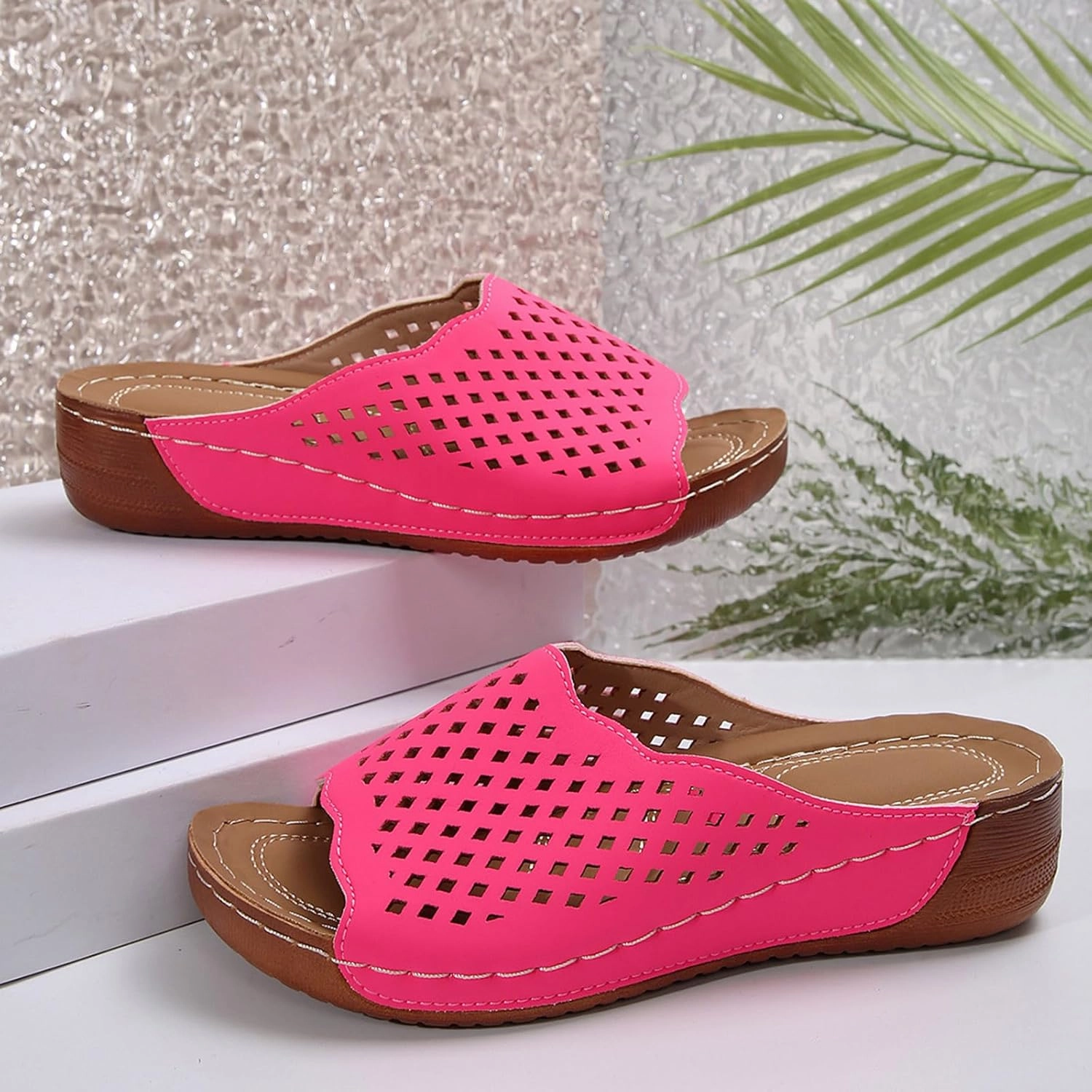 Orthopedic Sandals For Women Arch Support Walking Sandals Comfortable Beach Orthotic Sandals Summer Wedge Sandals Mature In Flip Flops