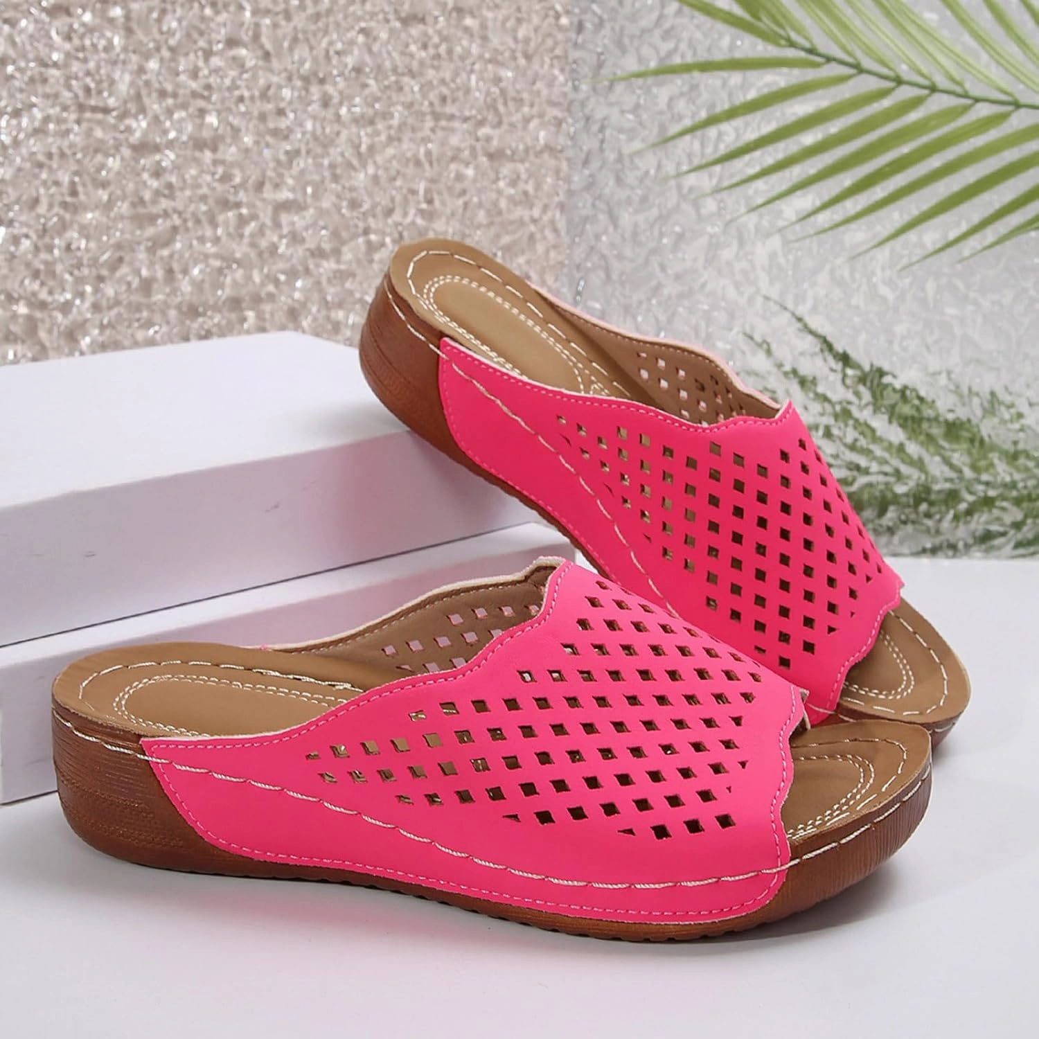Orthopedic Sandals For Women Arch Support Walking Sandals Comfortable Beach Orthotic Sandals Summer Wedge Sandals Pool Float Flip Flops