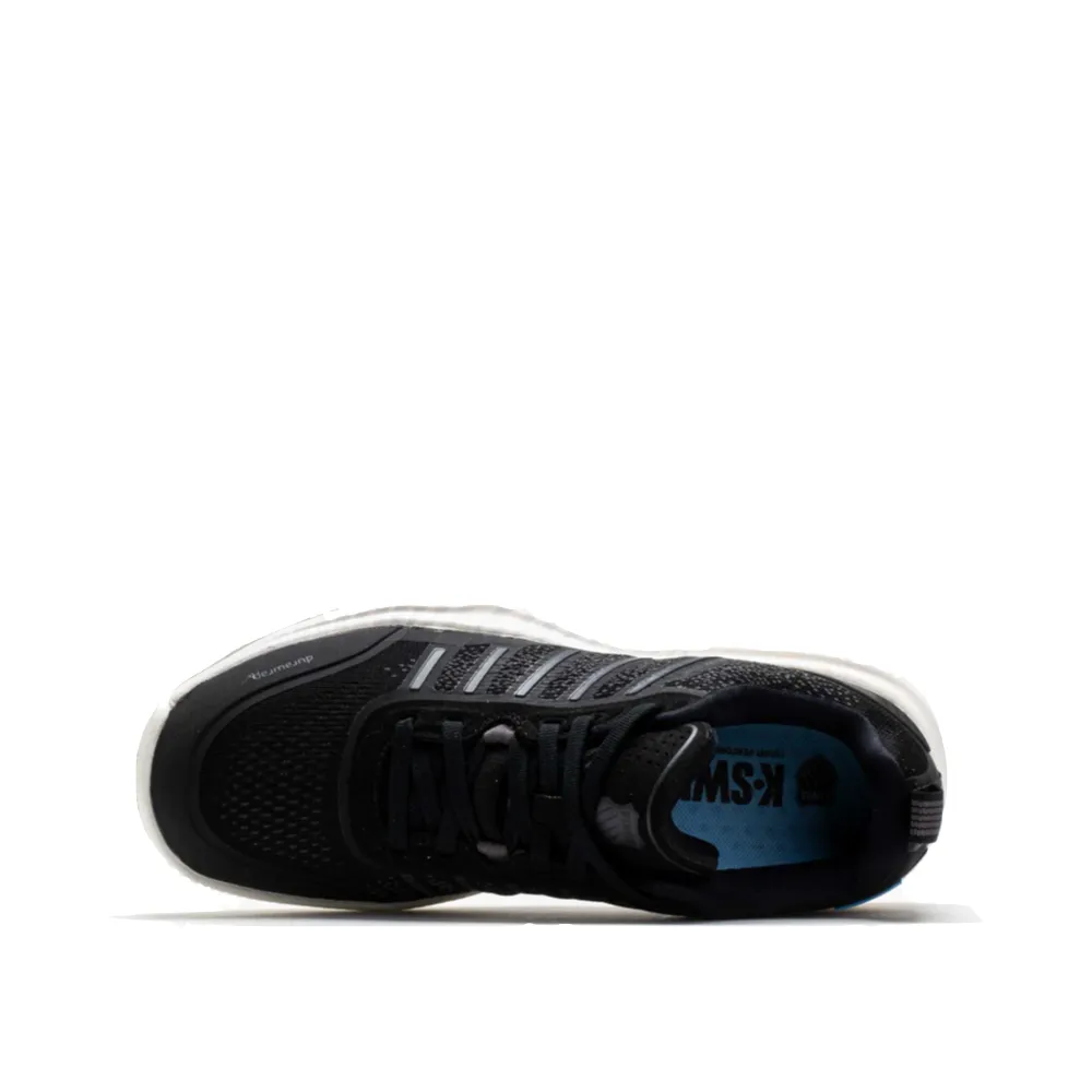 Snow Queen Boots K-Swiss Women's Ultra Court Tie Court Sneaker in Black/Snow White/Asphalt