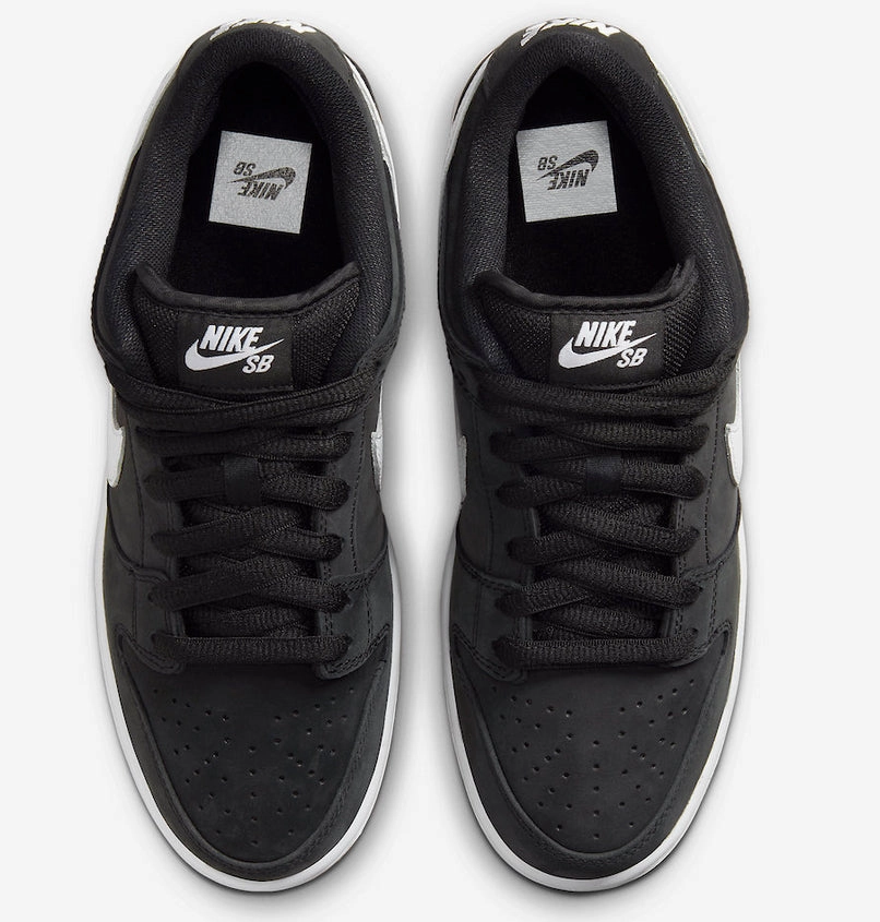 Nike SB - Dunk Low Pro Shoes | Black White Gum Nike Flat Sole Shoes
