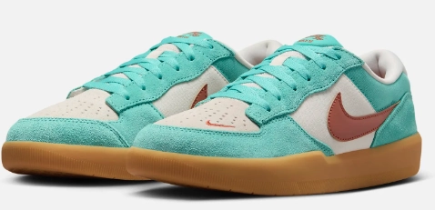 Nike SB - Force 58 Shoes | Green Frost Dark Russet Sale Nike Basketball Shoes