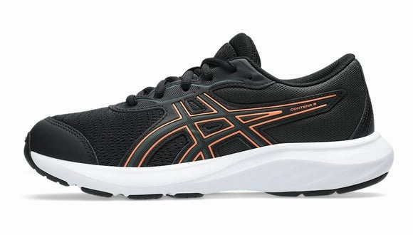 Best Shin Splint Running Shoes Asics Contend 9 GS | Black/Saxon Green