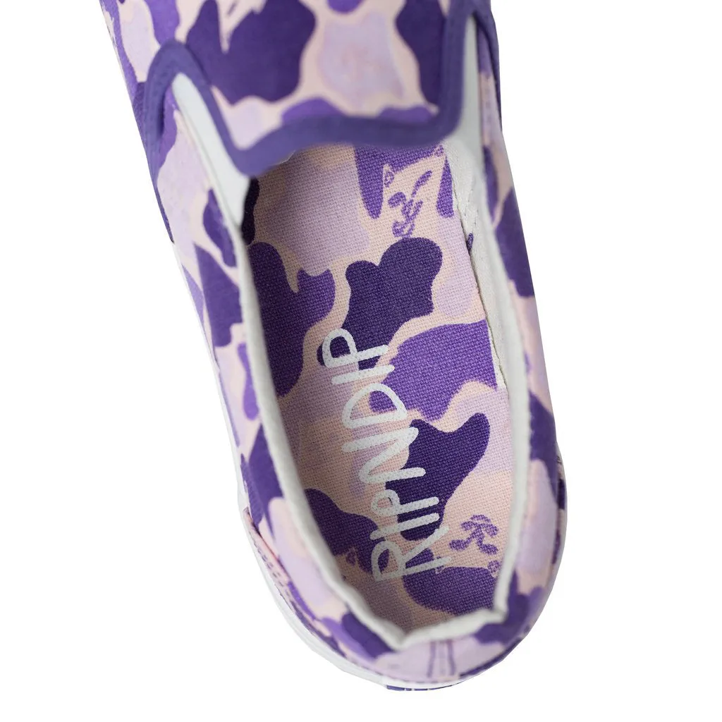 Ripndip Purple Camo Slip Ons High Heel Shoe Stretchers