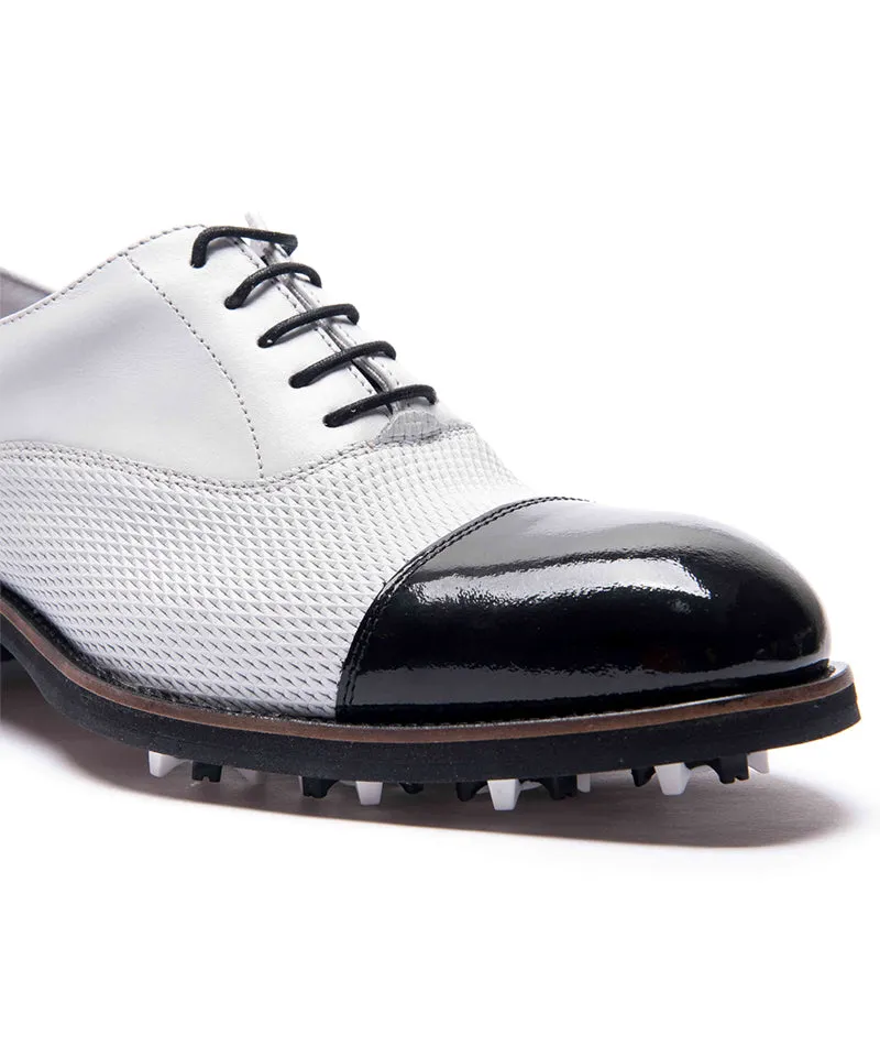 Roma Black Patent - Men High Heel Shoes Size 8