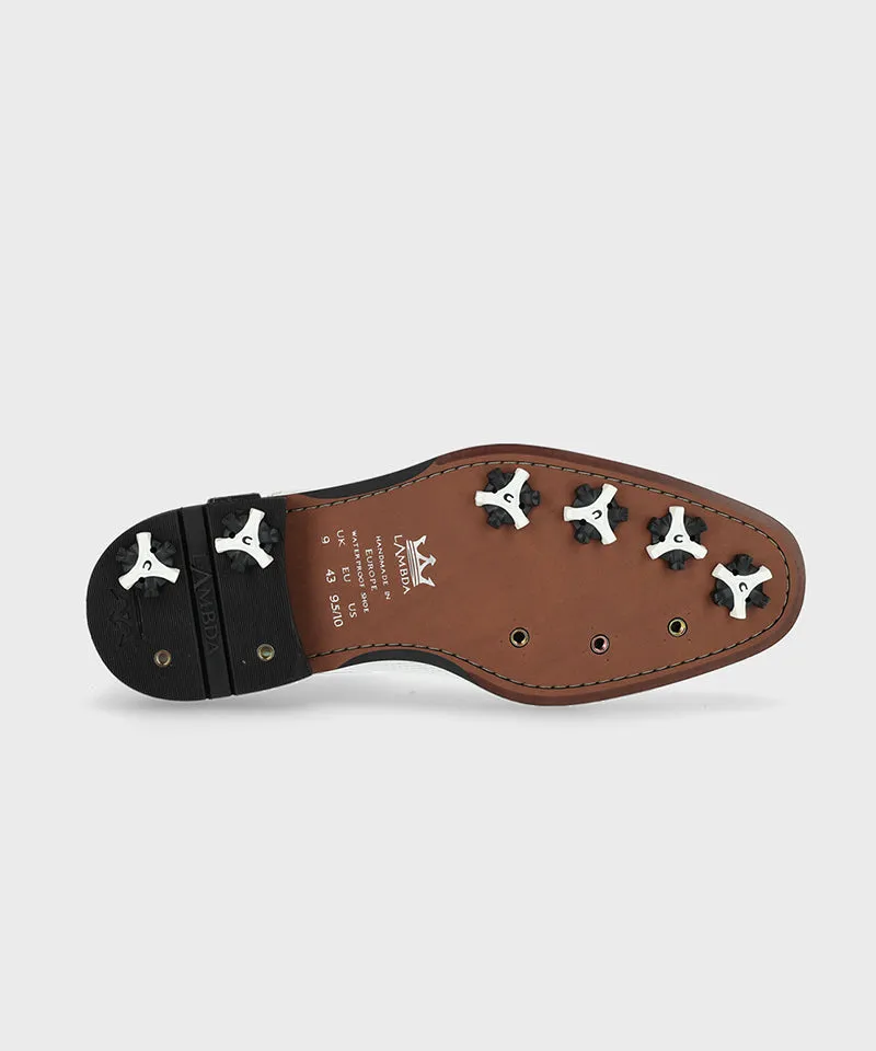 High Arch Heel Shoes Roma Black Patent - Men