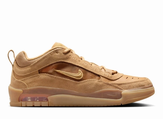 Nike SB Air Max Ishod Shoe - Flax/Wheat/Safety Orange Nike Shoes Nyc