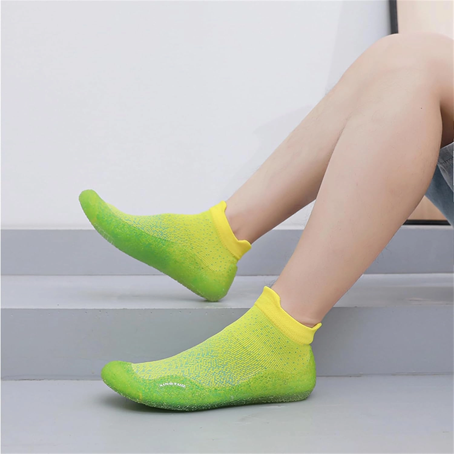 JiuQing Womens Barefoot Sock Shoes Beach Water Shoes Breathable Non-Slip Portable Indoor Fitness Yoga Socks Good Marathon Training Shoes