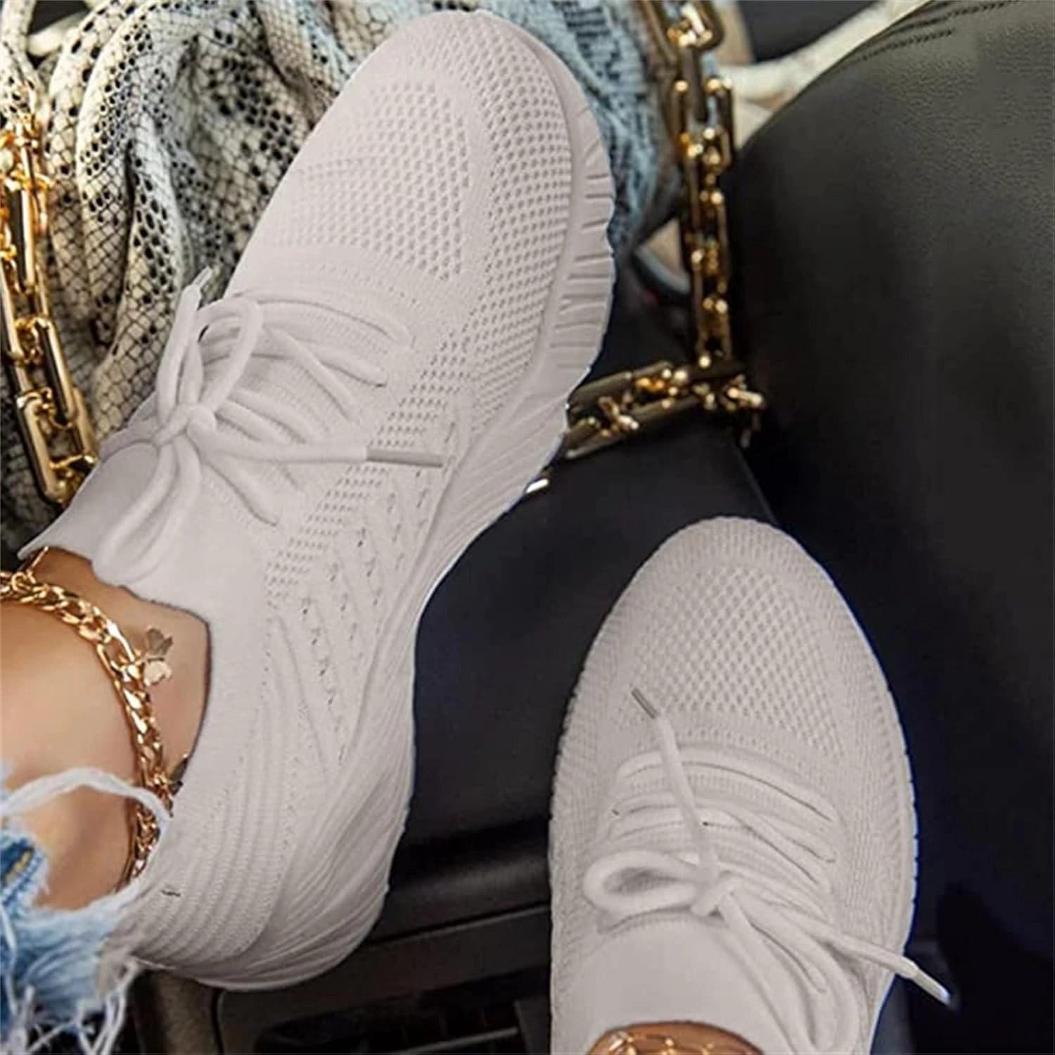 Slip On Slip On Slip On Checkered Slip On Mule Slip On Pro Slip On Running Shoes For Women Arch Support Walking Shoes Comfort Light Weight Mesh Gym Shoes Casual Tennis Slip On Sneakers