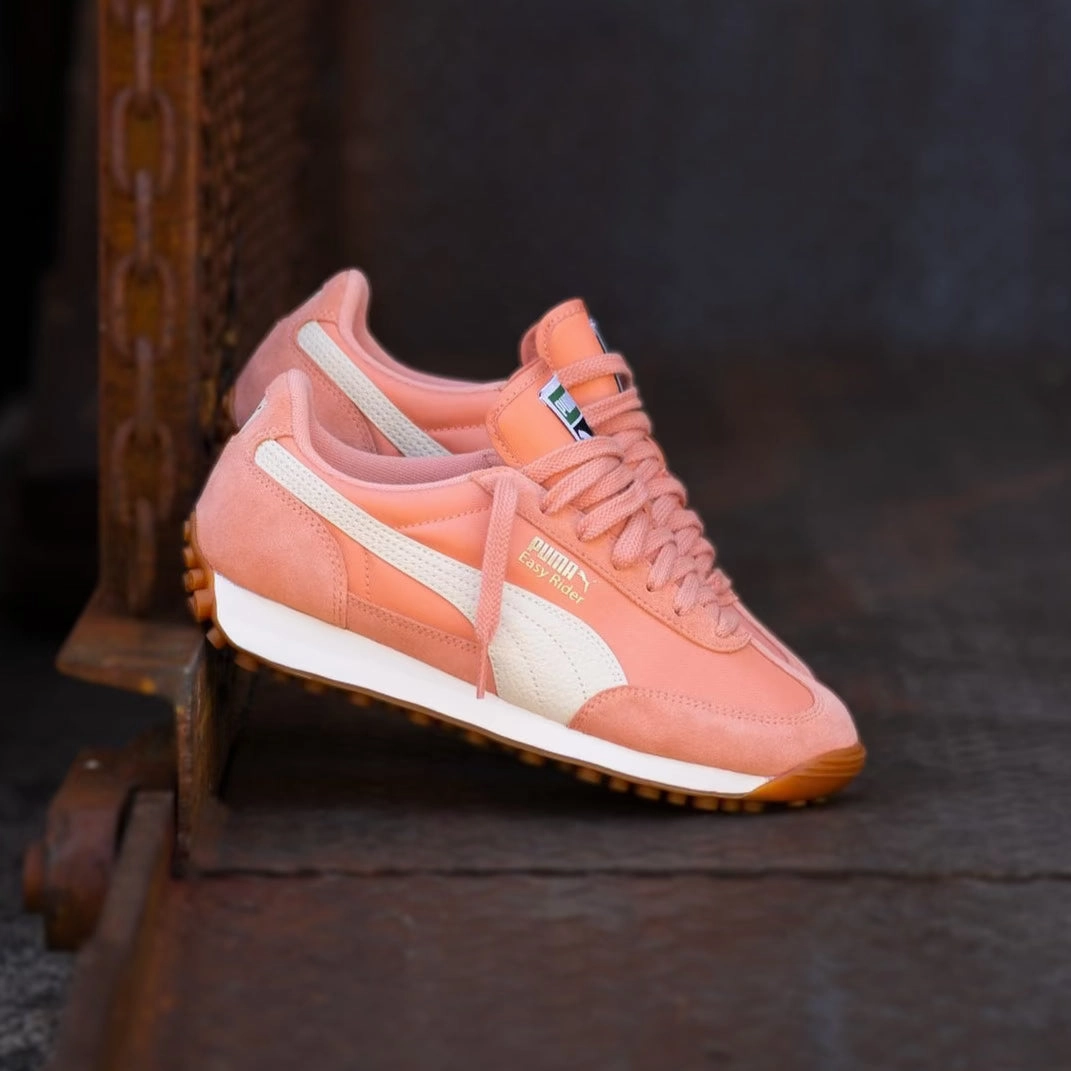Fresh Foam Running Shoes Womens Puma Easy Rider Vintage (Deeva Peach/Alpinesnow/Puma Gold)