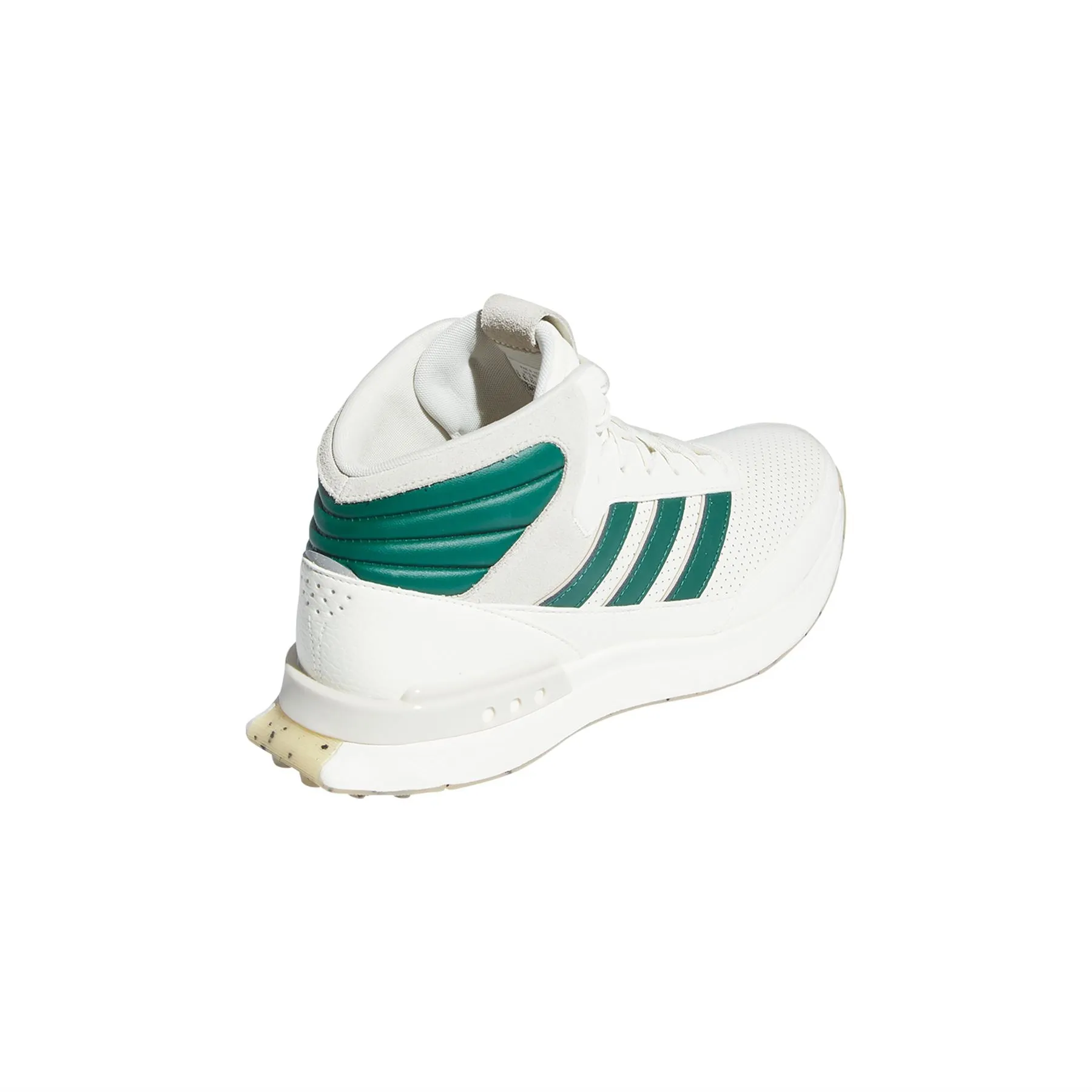 S2G Spikeless Mid Cut Golf Shoes White/Green Indoor Golf