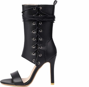 Grant Hill Tennis Shoes SACFOF Women's Open Toe Stiletto Dance High Heels Sandals Summer Lace Up Ankle Booties Sexy Dress Pumps with Zipper