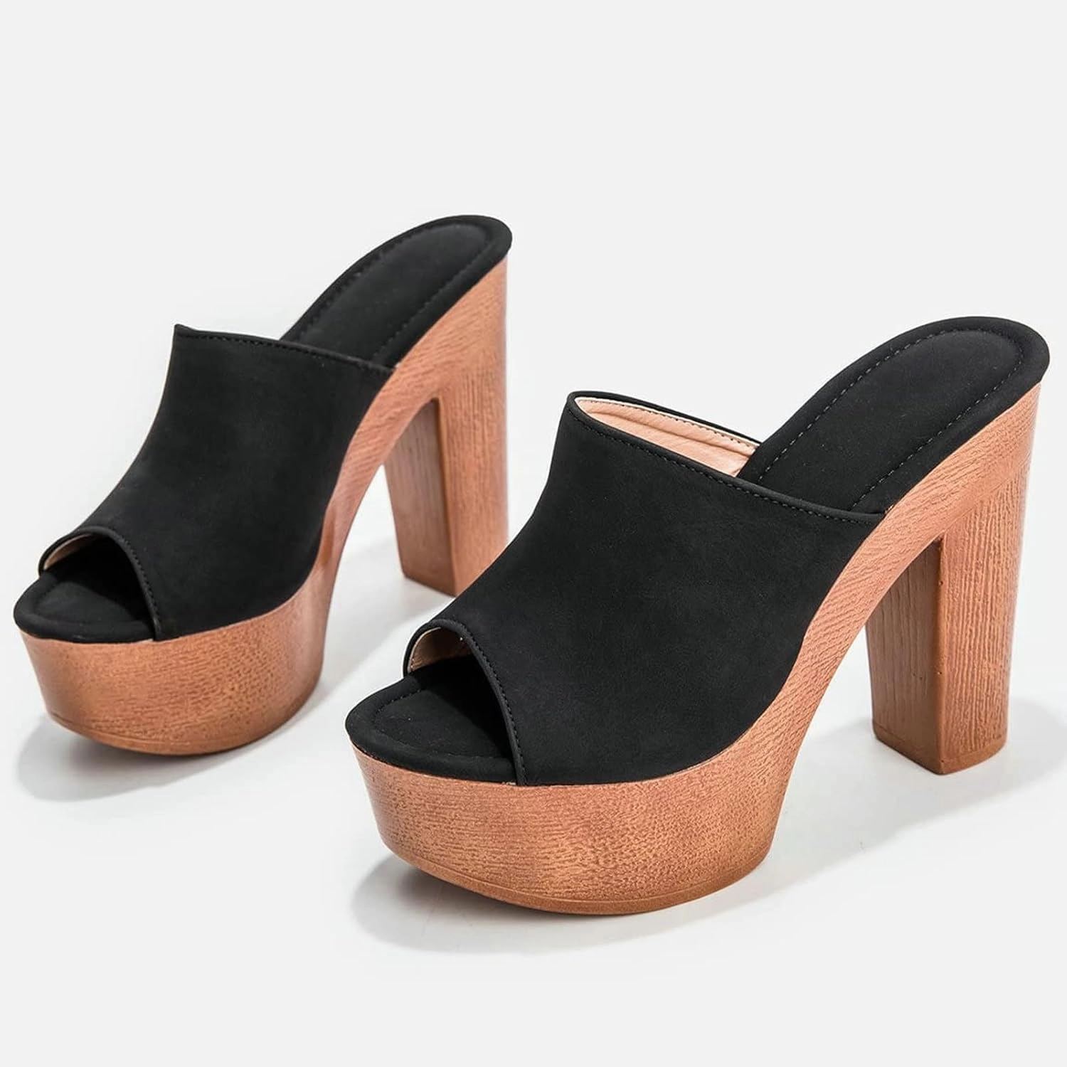 Head Tennis Shoes SACFOF Womens Cork Wedge Slide Sandals Heels Peep Toe High Heel Platform Slingback Summer Dressy Slippers Shoes