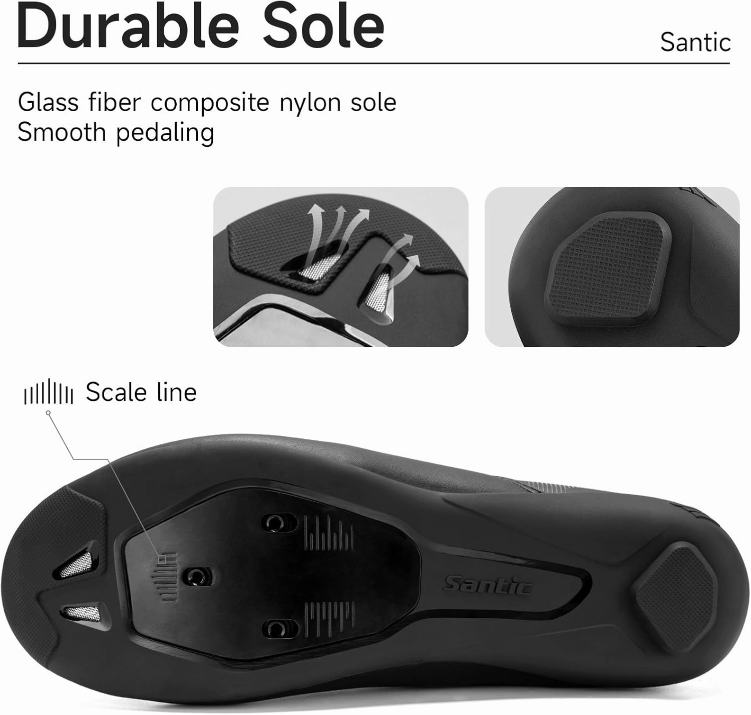 Santic Unisex Cycling Shoes Bike Shoes Indoor Classic Riding Shoes Suitable for Look Delta Shoes For Cycling In Rain