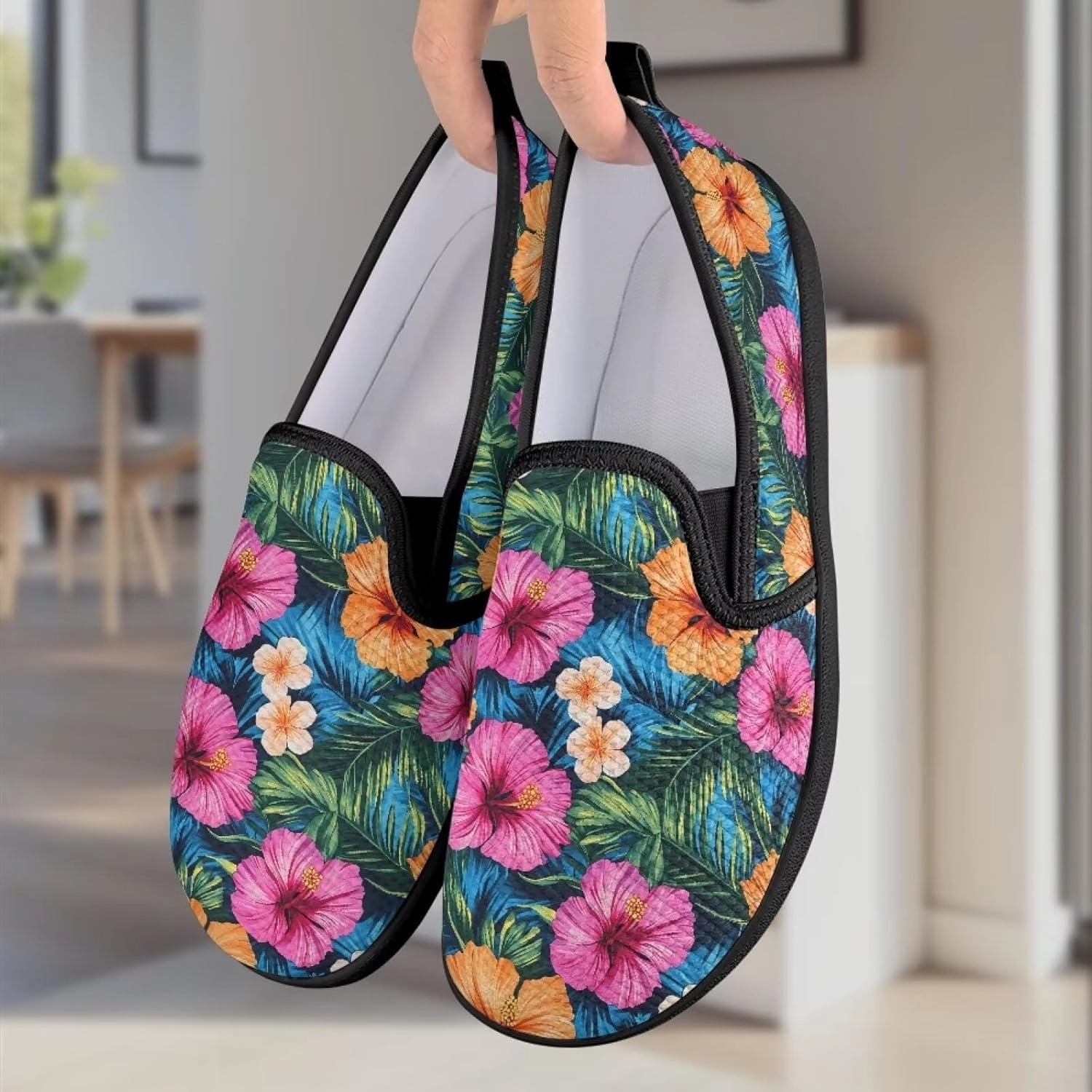 Lace Cycling Shoes Fashion Barefoot Walking Shoe Womens Casual Slip On Loafers Breathable Anti-Slip Camping Shoes with EVA Sole for Cycling US 6-11 Black Sole