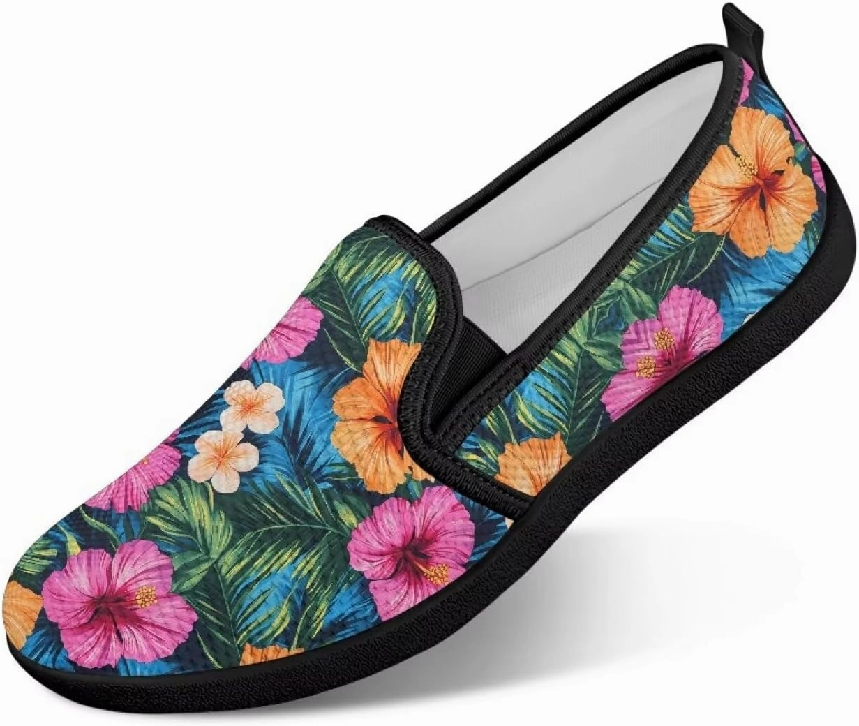 Fashion Barefoot Walking Shoe Womens Casual Slip On Loafers Breathable Anti-Slip Camping Shoes with EVA Sole for Cycling US 6-11 Black Sole Slip On Climbing Shoes