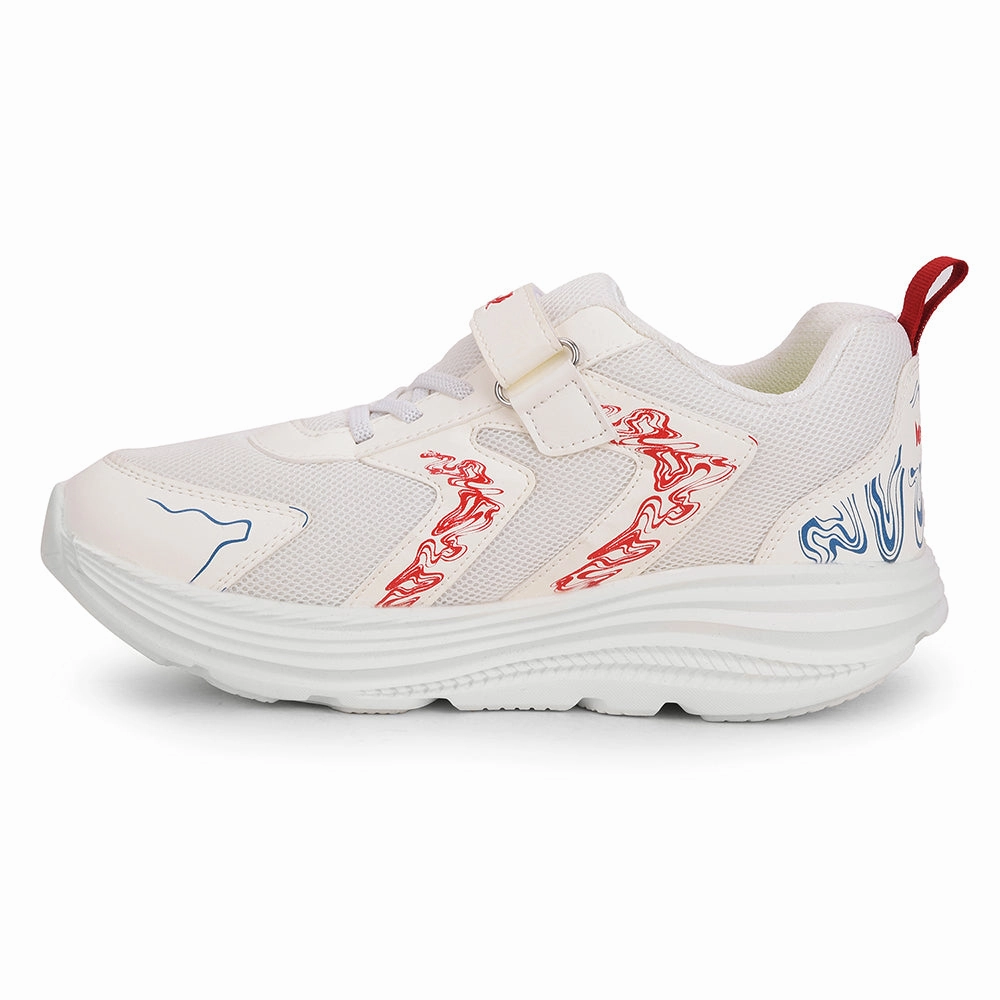 Best Way To Tie Running Shoes Leap7x White Sports Lacing Running Shoes For Kids ELENOR-2LE By Liberty