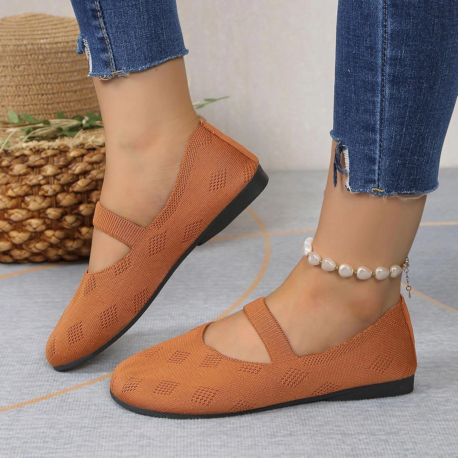 Running Shoes Vs Tennis Shoes Women Black Ballet Shoes Mesh Slip on Flat Casual Shoes Dance Comdortable Breathable Lightweight Flat Shoes