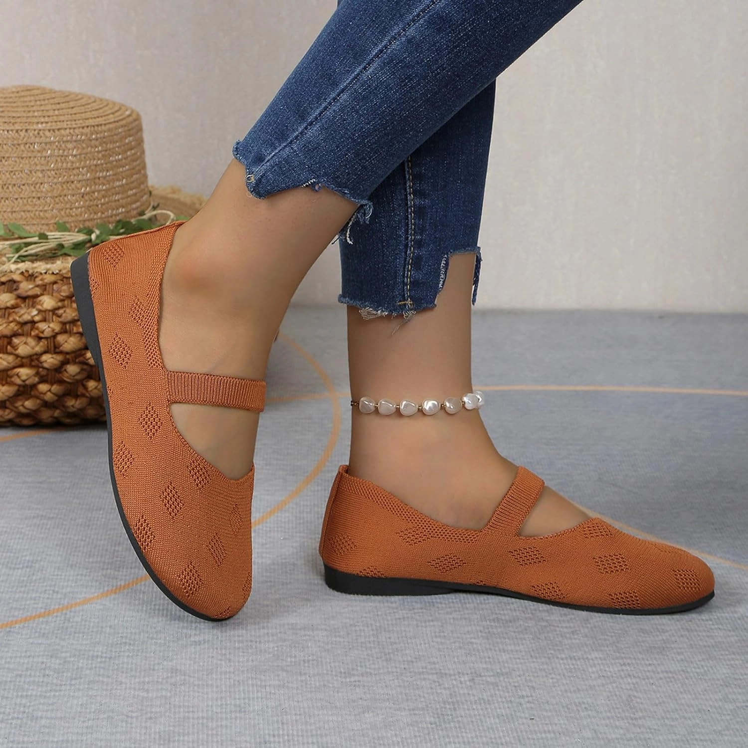 Tennis Shoes Tory Burch Women Black Ballet Shoes Mesh Slip on Flat Casual Shoes Dance Comdortable Breathable Lightweight Flat Shoes