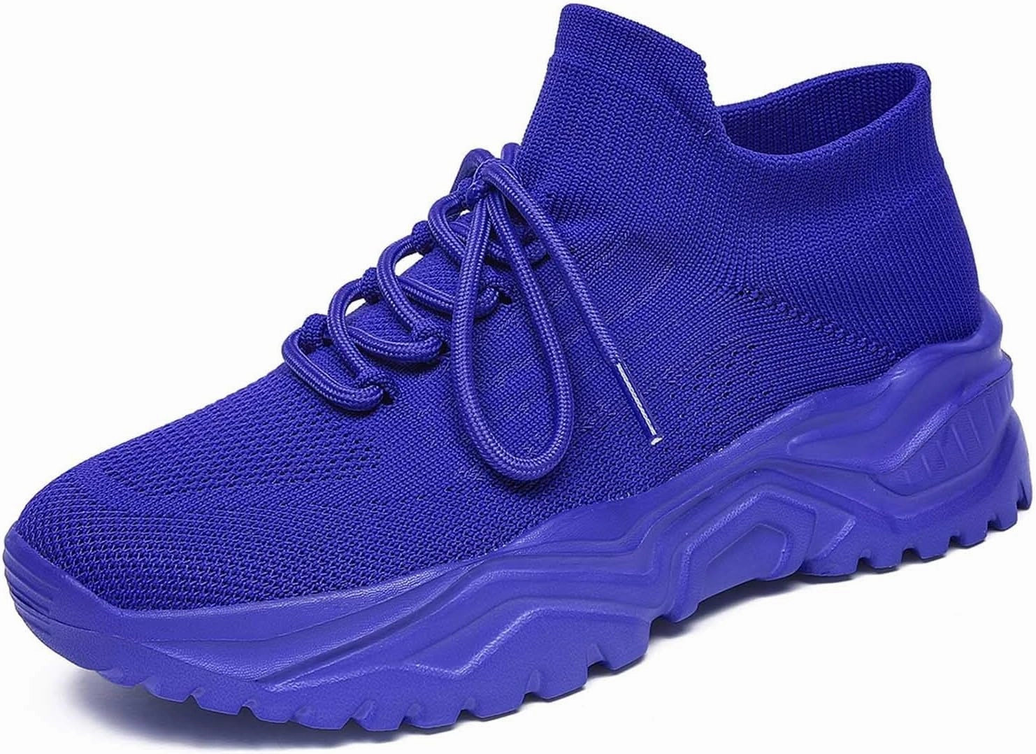 Women's Solid Color Fashion Four Season Lace Up Sneakers Solid Color Flying Woven Running Shoes Women's Water Shoes Men's Barricade Tennis Shoes