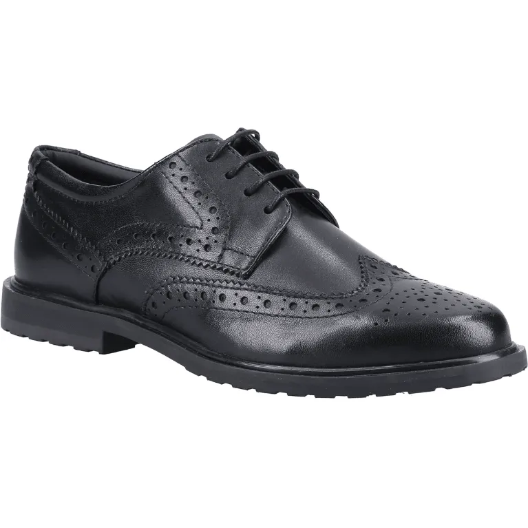 Work Boots.com Hush Puppies Womens Verity Brogue Black/Black