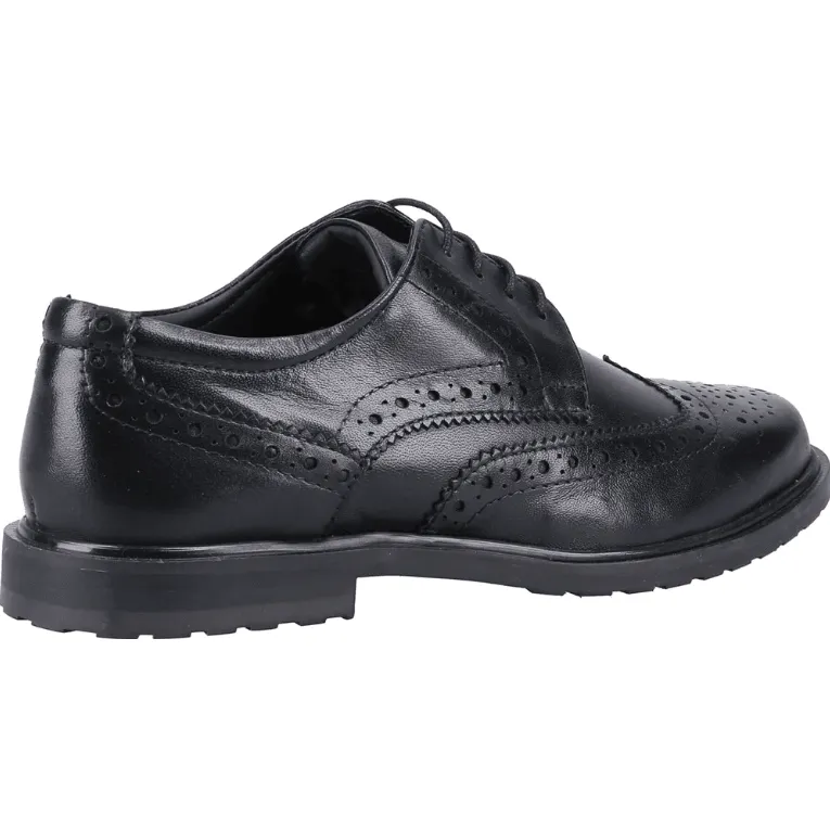 Work Boots Size 15 Wide Hush Puppies Womens Verity Brogue Black/Black