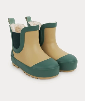Comfy Rain Boots For Walking Short Rain Boot - Camel/ Juniper Mix