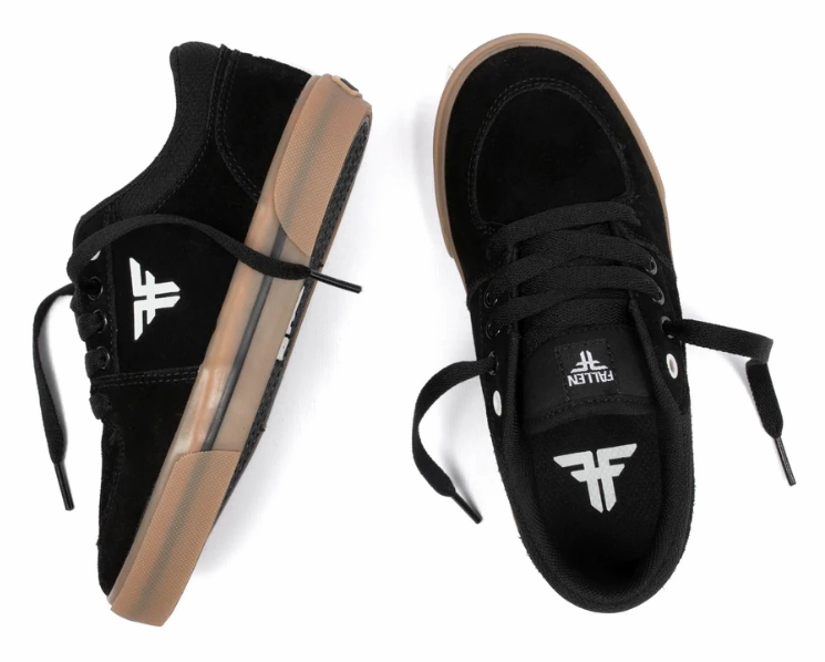 Fallen Shoes Kids Patriot Black White Gum Copa Premiere Skate Shoes