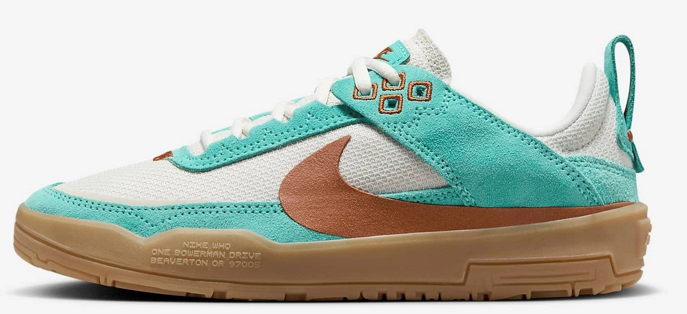 Nike SB - Kids Day One GS Shoes | Green Frost Dark Russet Most Supportive Skate